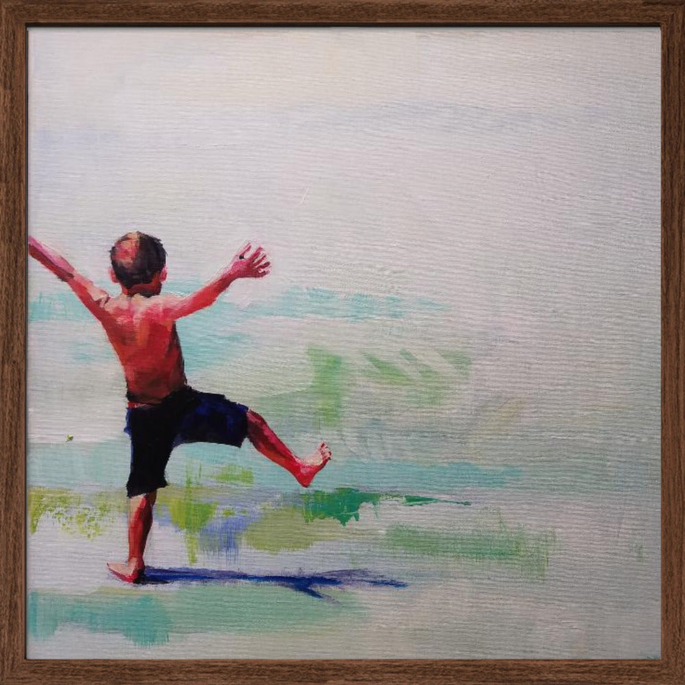 Jacky Boy - Square Stretched Canvas, Poster or Fine Art Print I Heart Wall Art