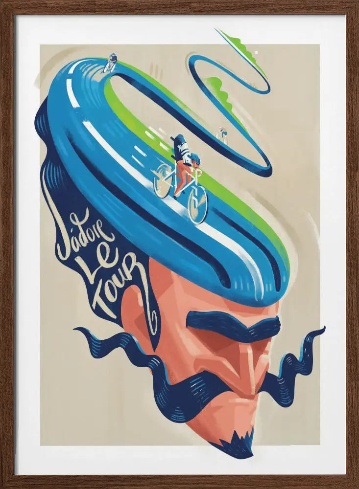 Jadore Le Tour - Stretched Canvas, Poster or Fine Art Print I Heart Wall Art