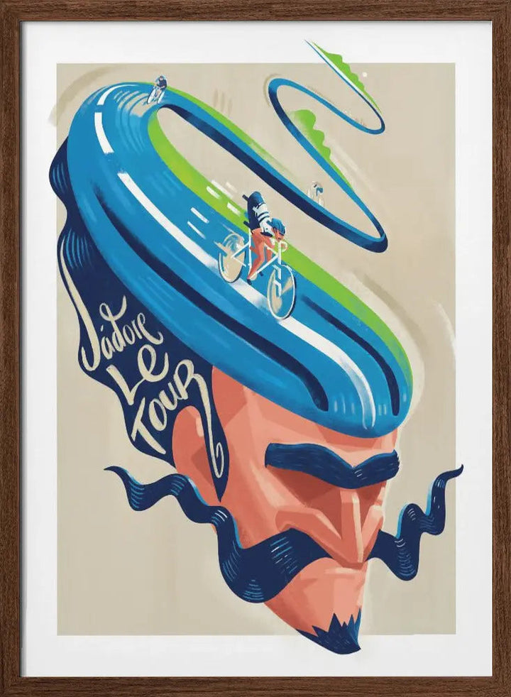 Jadore Le Tour - Stretched Canvas, Poster or Fine Art Print I Heart Wall Art