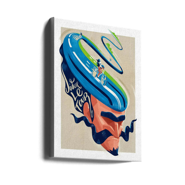 Jadore Le Tour - Stretched Canvas, Poster or Fine Art Print I Heart Wall Art