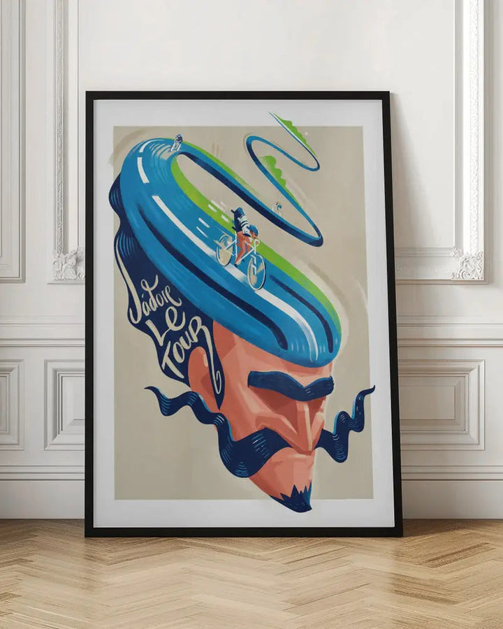 Jadore Le Tour - Stretched Canvas, Poster or Fine Art Print I Heart Wall Art