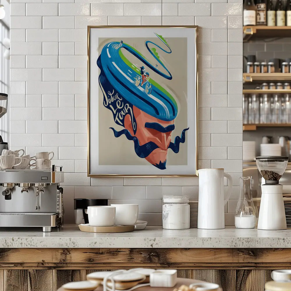 Jadore Le Tour - Stretched Canvas, Poster or Fine Art Print I Heart Wall Art
