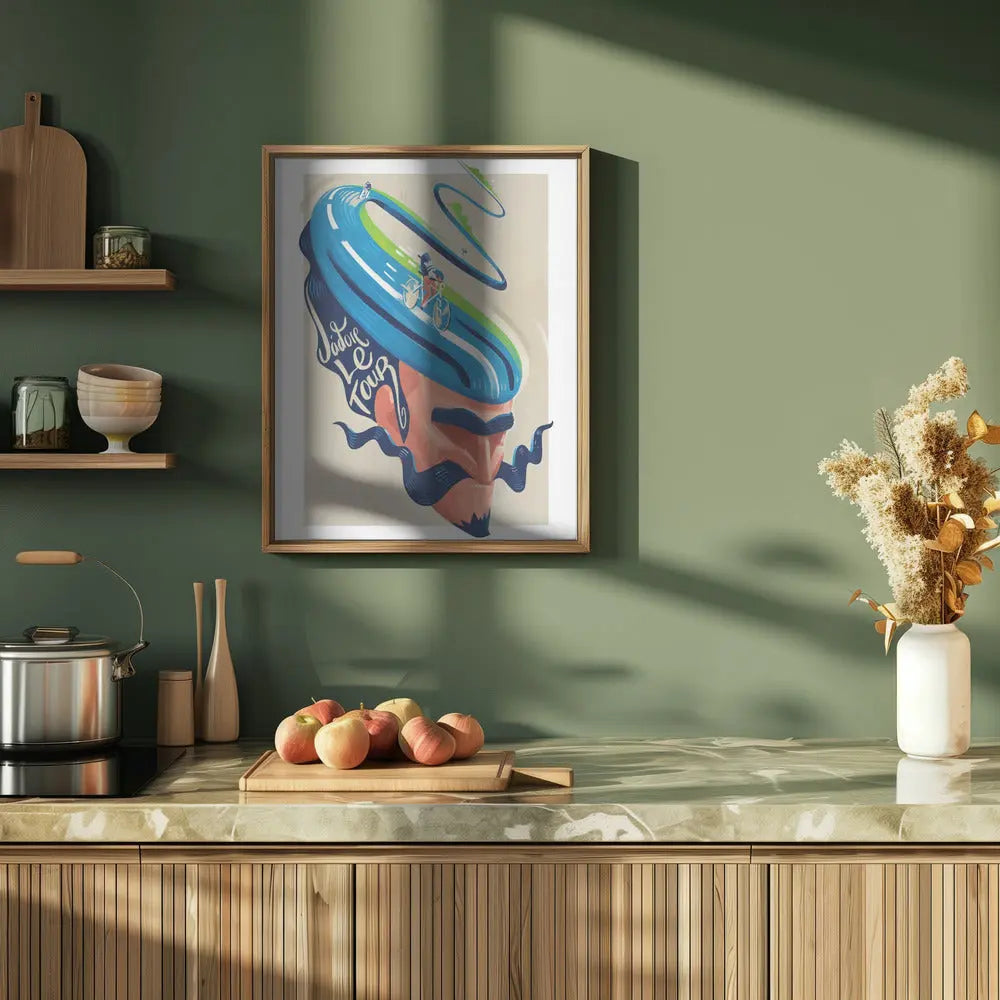 Jadore Le Tour - Stretched Canvas, Poster or Fine Art Print I Heart Wall Art