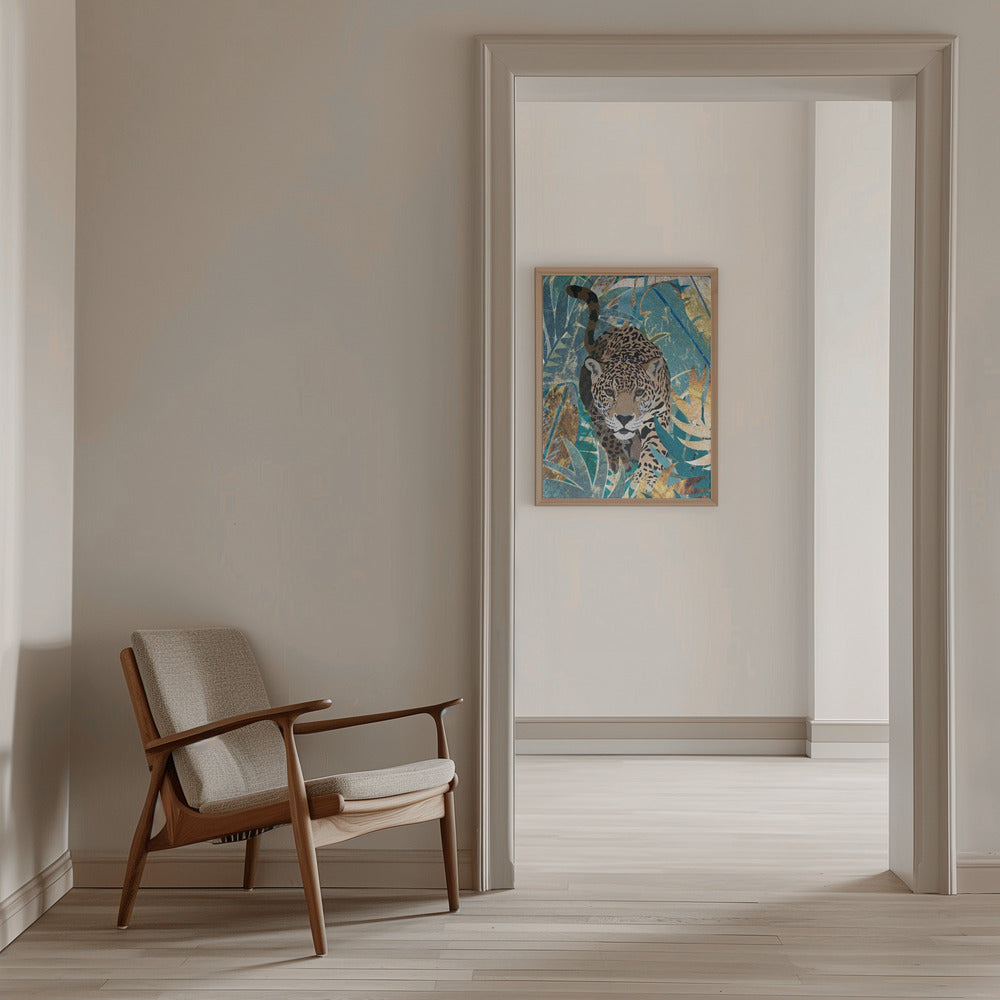 Jaguar Jungle 2 - Stretched Canvas, Poster or Fine Art Print I Heart Wall Art