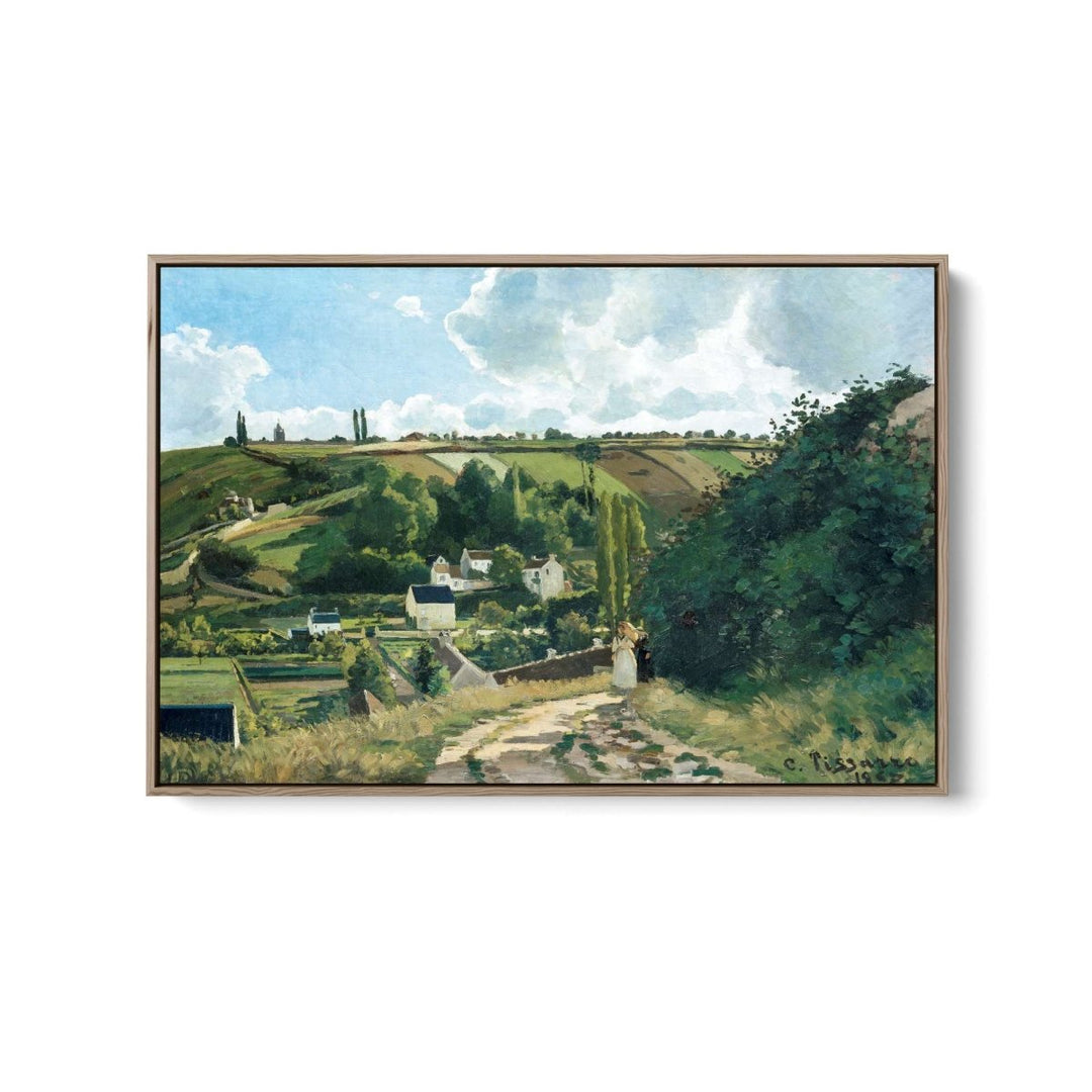 Jalais Hill, Pontoise (1867) by Camille Pissarro - Fine Art Print or Stretched Canvas - I Heart Wall Art - Poster Print, Canvas Print or Framed Art Print