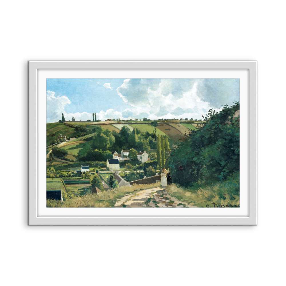 Jalais Hill, Pontoise (1867) by Camille Pissarro - Fine Art Print or Stretched Canvas - I Heart Wall Art - Poster Print, Canvas Print or Framed Art Print