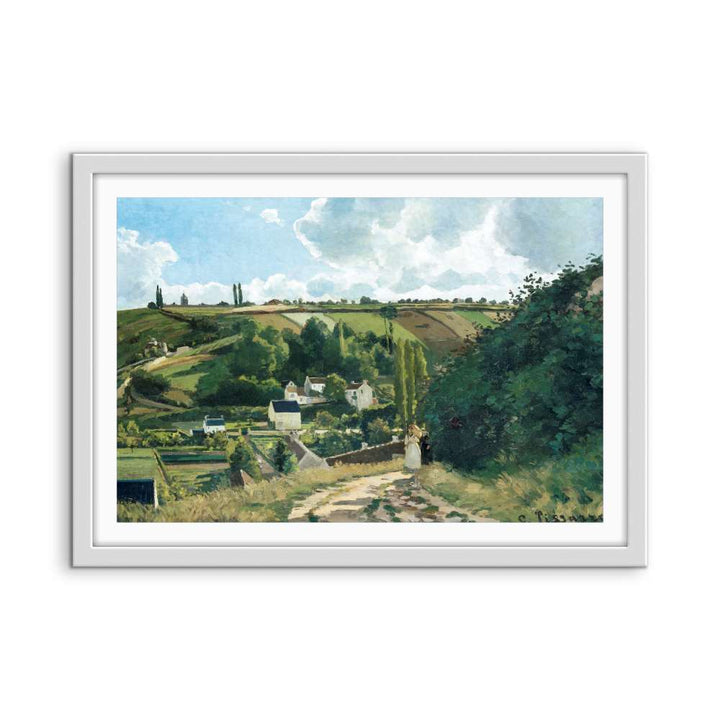 Jalais Hill, Pontoise (1867) by Camille Pissarro - Fine Art Print or Stretched Canvas - I Heart Wall Art - Poster Print, Canvas Print or Framed Art Print