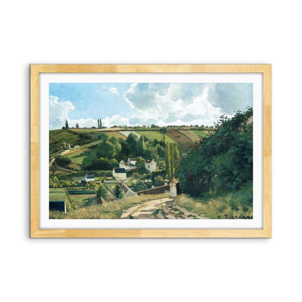Jalais Hill, Pontoise (1867) by Camille Pissarro - Fine Art Print or Stretched Canvas - I Heart Wall Art - Poster Print, Canvas Print or Framed Art Print