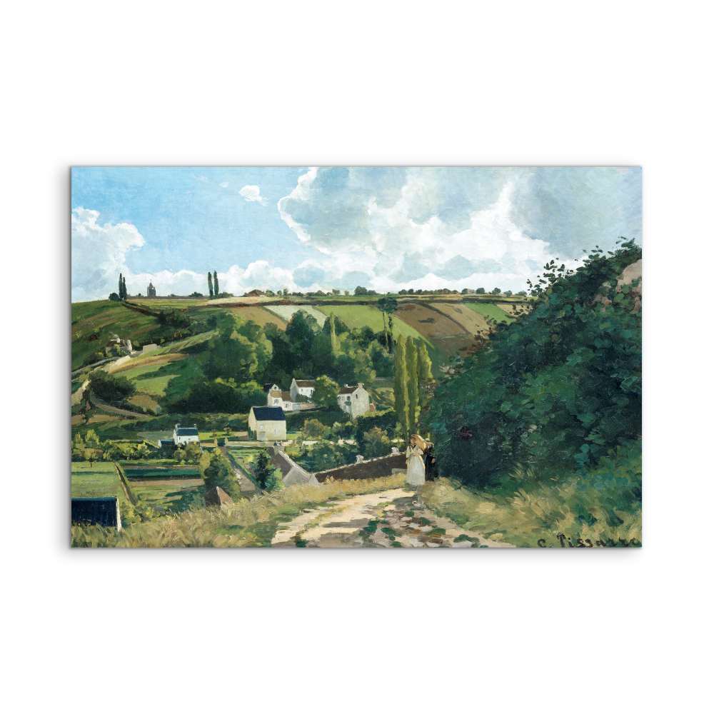 Jalais Hill, Pontoise (1867) by Camille Pissarro - Fine Art Print or Stretched Canvas - I Heart Wall Art - Poster Print, Canvas Print or Framed Art Print