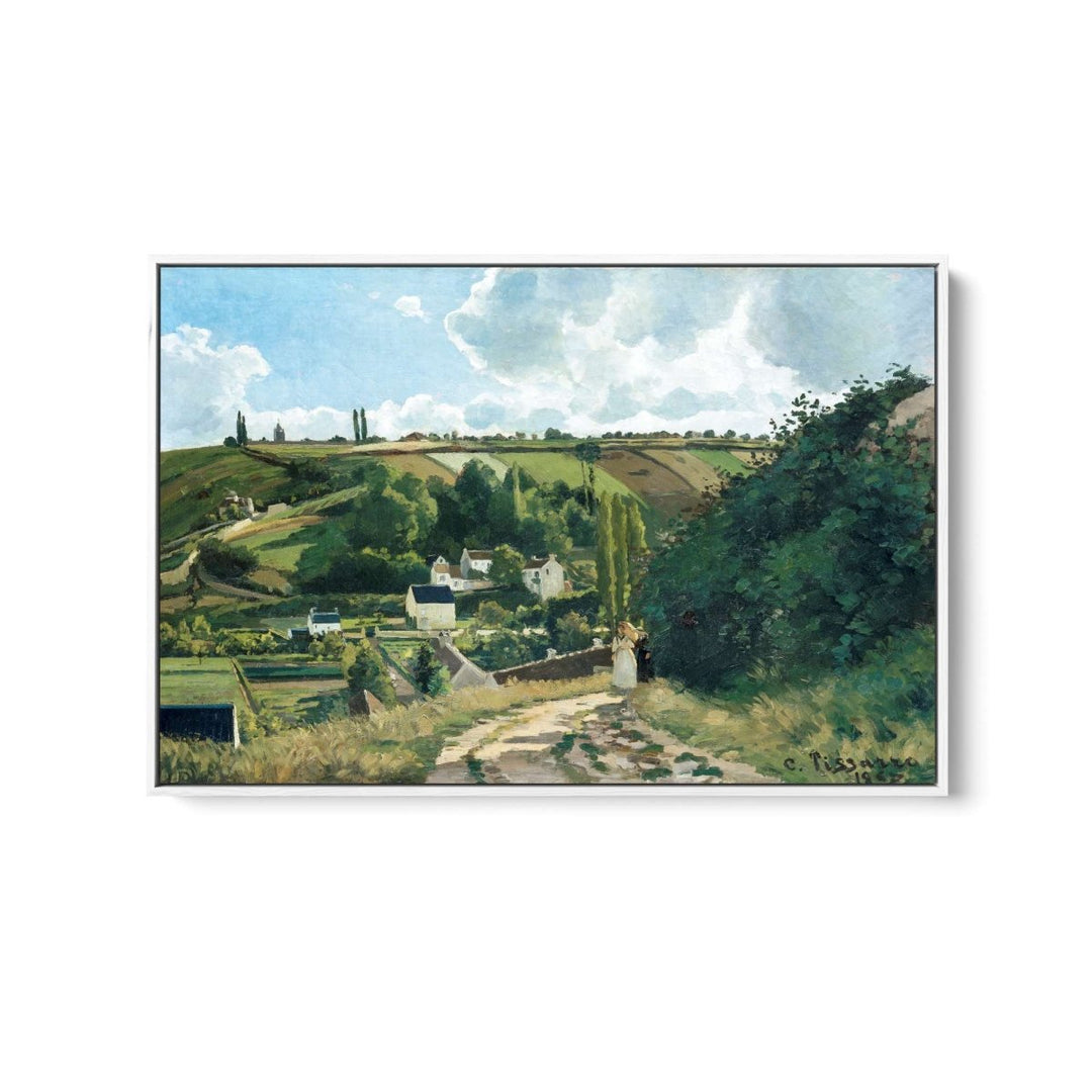 Jalais Hill, Pontoise (1867) by Camille Pissarro - Fine Art Print or Stretched Canvas - I Heart Wall Art - Poster Print, Canvas Print or Framed Art Print
