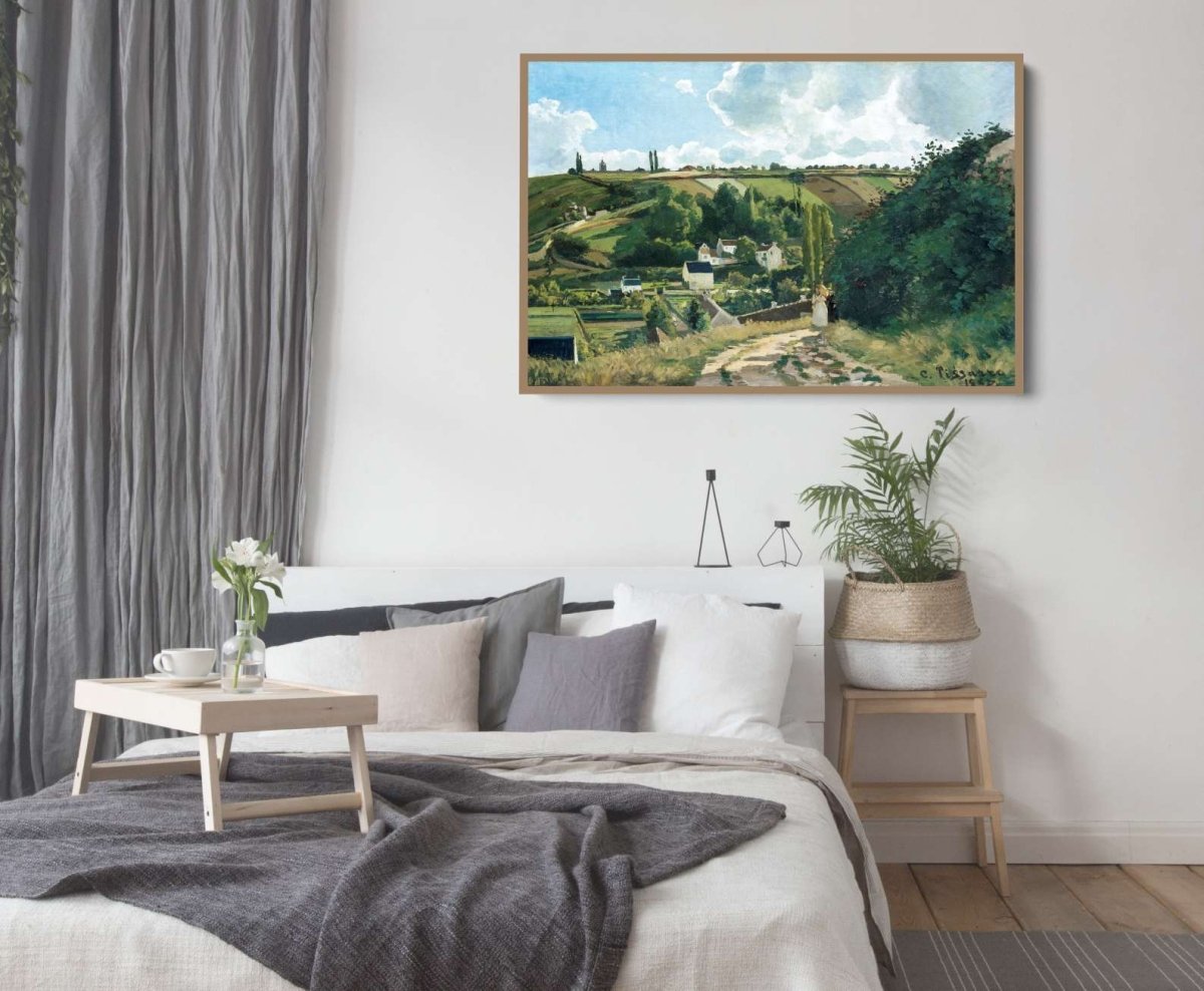 Jalais Hill, Pontoise (1867) by Camille Pissarro - Fine Art Print or Stretched Canvas - I Heart Wall Art - Poster Print, Canvas Print or Framed Art Print
