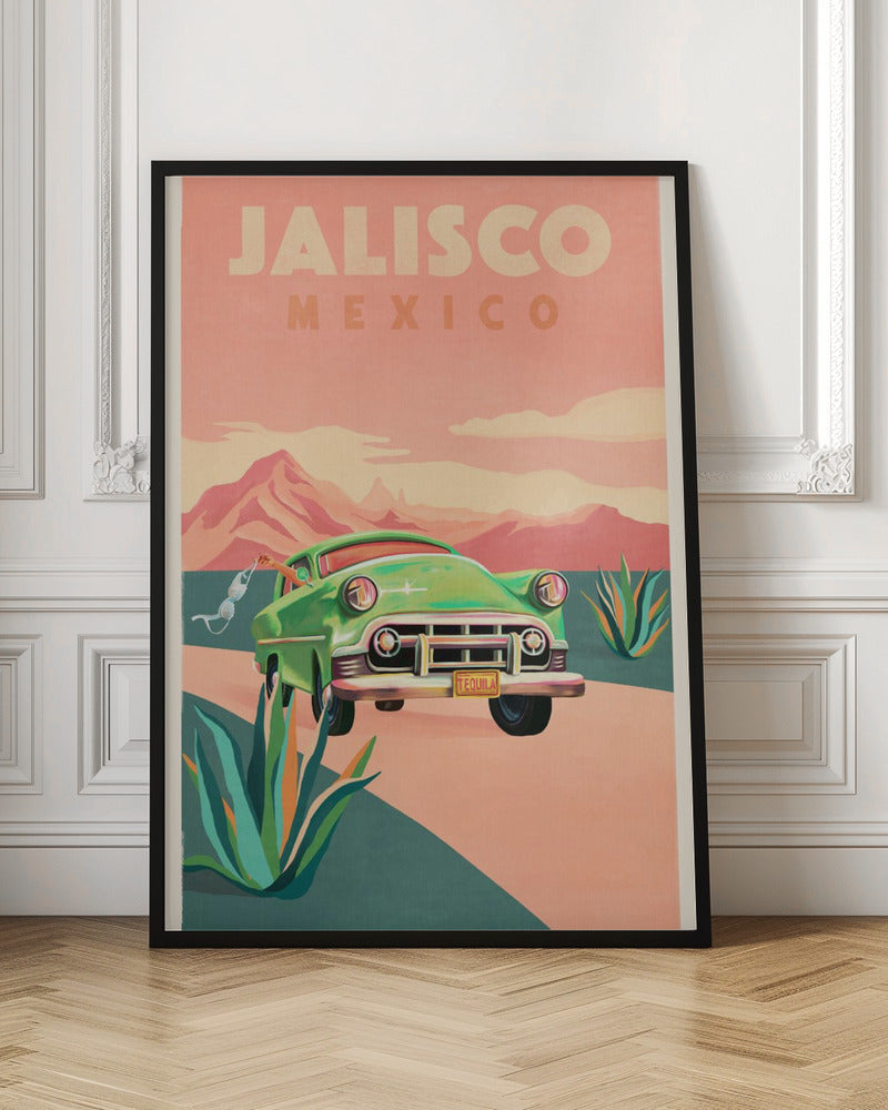 Jalisco Mexico Vintage Travel Poster - Stretched Canvas, Poster or Fine Art Print I Heart Wall Art