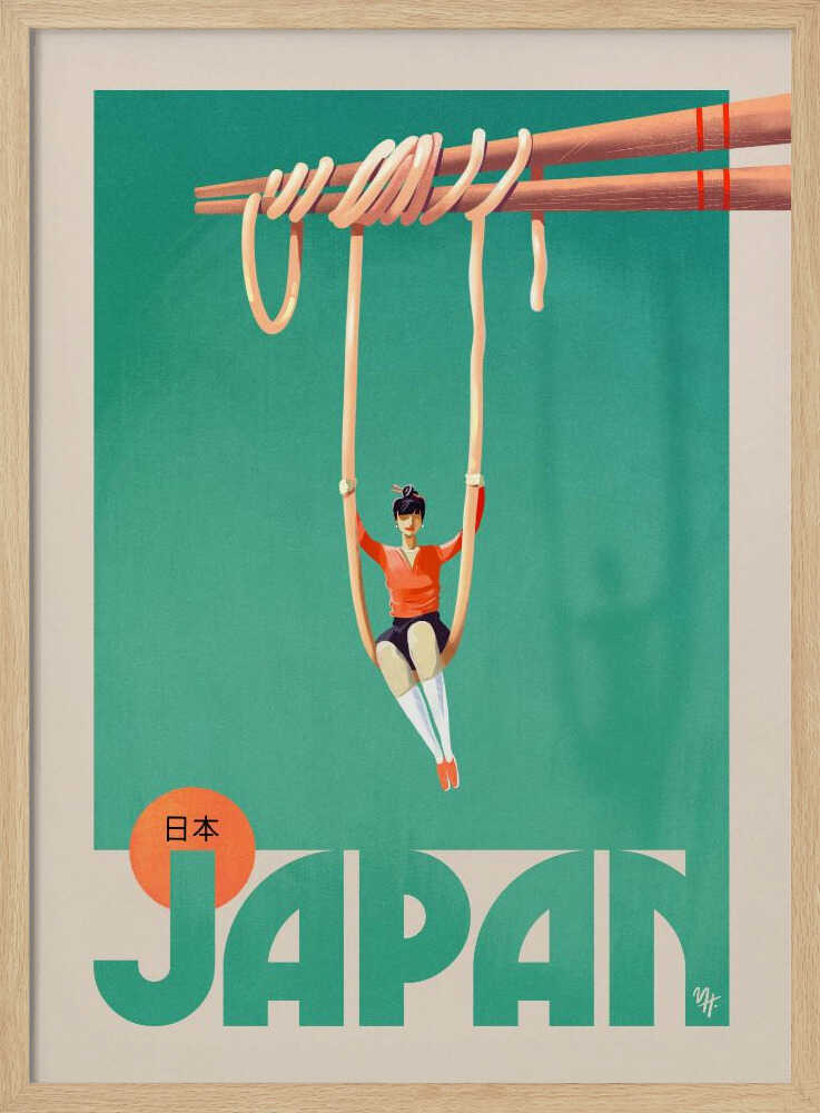 Japan - Stretched Canvas, Poster or Fine Art Print - I Heart Wall Art - Poster Print, Canvas Print or Framed Art Print