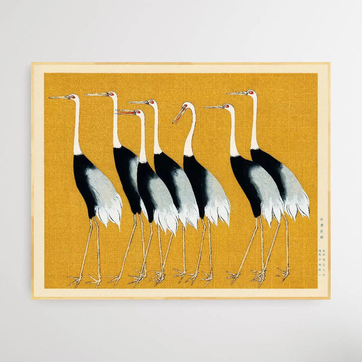 Japanese Red Crown Crane by Ogata Korin (1658-1716) - I Heart Wall Art
