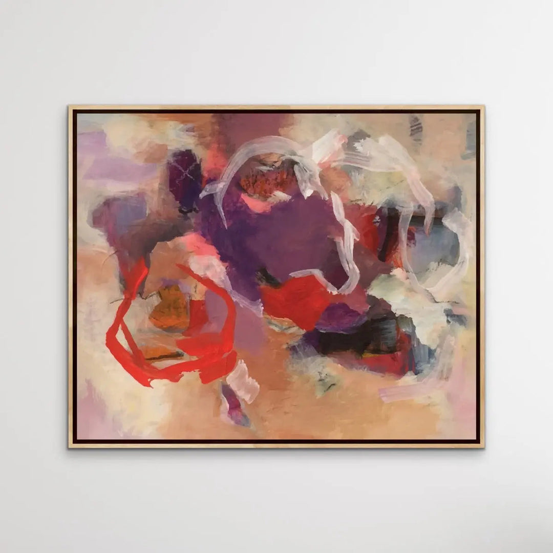 Jasper - Purple and Red Abstract Art Print - I Heart Wall Art