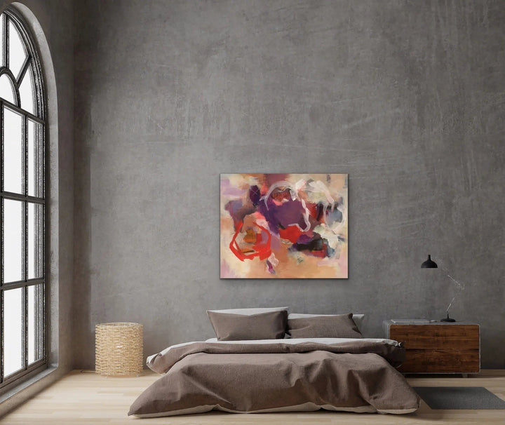 Jasper - Purple and Red Abstract Art Print - I Heart Wall Art