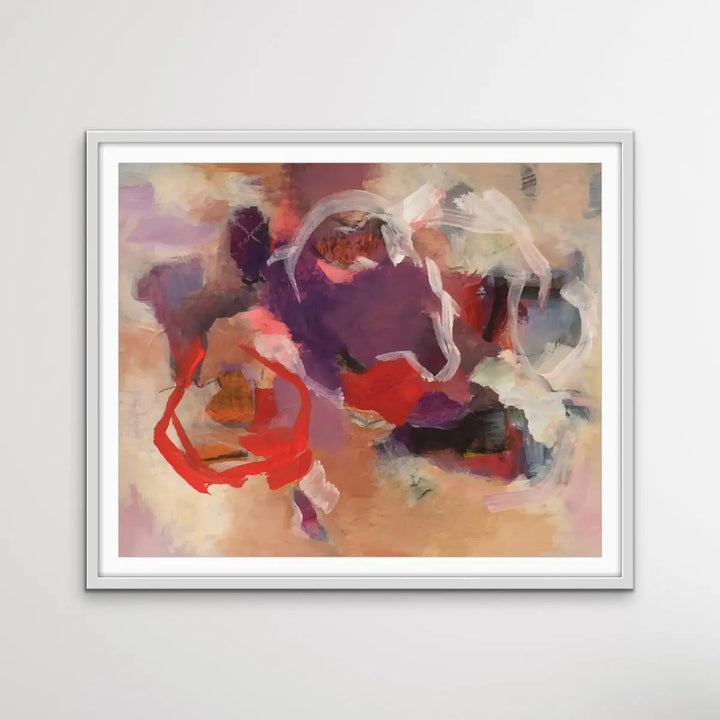Jasper - Purple and Red Abstract Art Print - I Heart Wall Art
