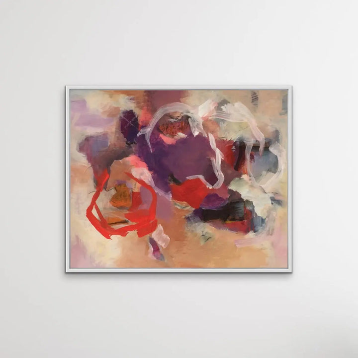 Jasper - Purple and Red Abstract Art Print - I Heart Wall Art
