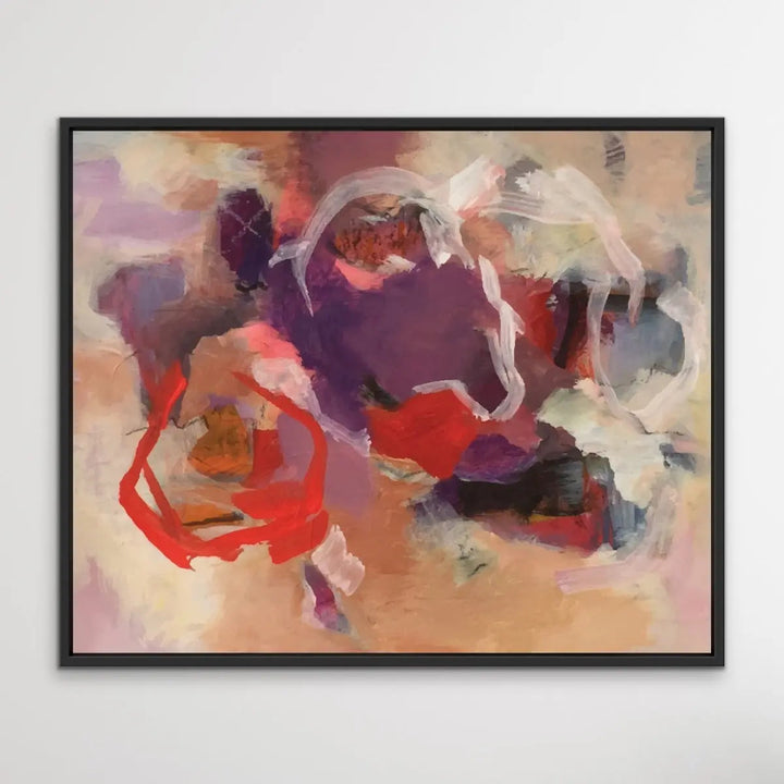 Jasper - Purple and Red Abstract Art Print - I Heart Wall Art