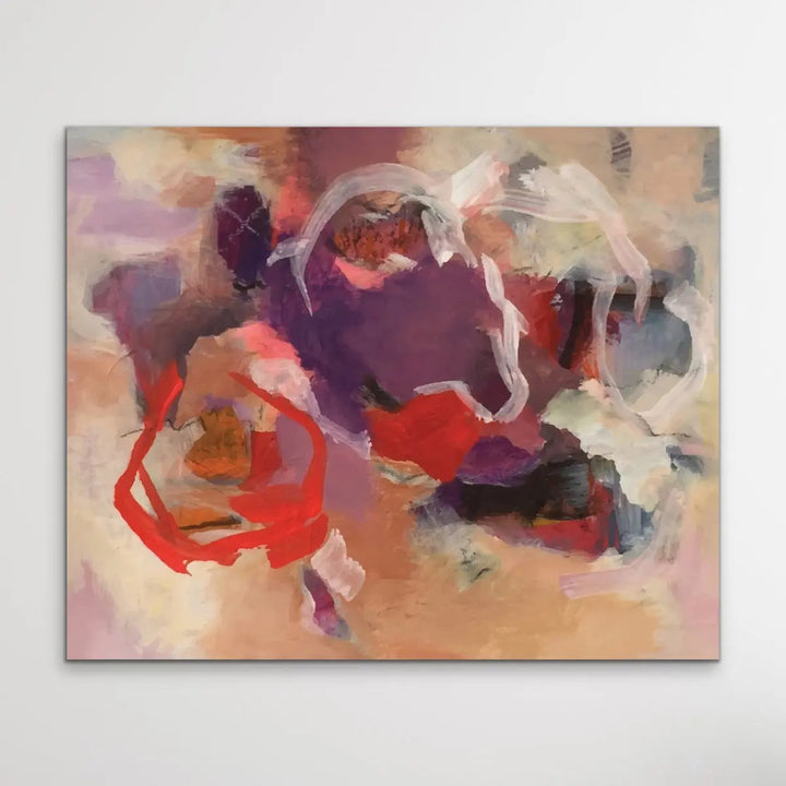 Jasper - Purple and Red Abstract Art Print - I Heart Wall Art
