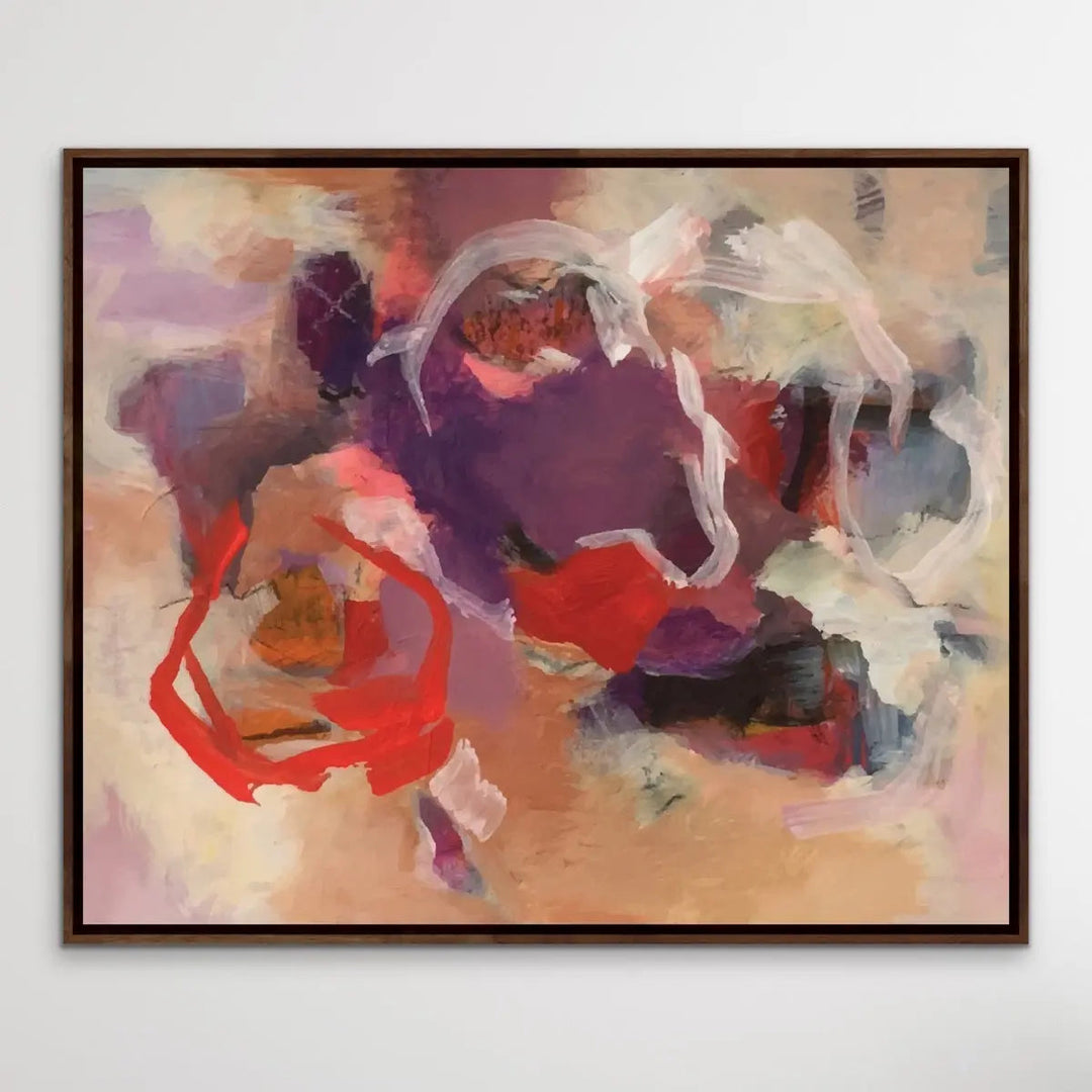 Jasper - Purple and Red Abstract Art Print - I Heart Wall Art
