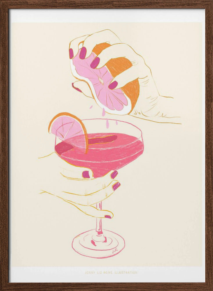Jlr Cocktail2 Copy - Stretched Canvas, Poster or Fine Art Print I Heart Wall Art