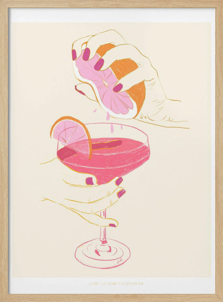 Jlr Cocktail2 Copy - Stretched Canvas, Poster or Fine Art Print I Heart Wall Art