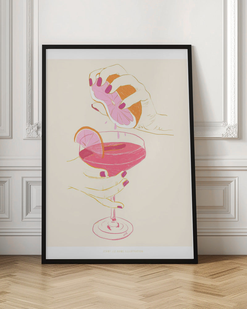 Jlr Cocktail2 Copy - Stretched Canvas, Poster or Fine Art Print I Heart Wall Art