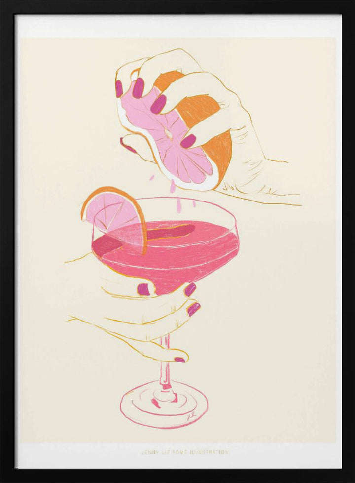 Jlr Cocktail2 Copy - Stretched Canvas, Poster or Fine Art Print I Heart Wall Art