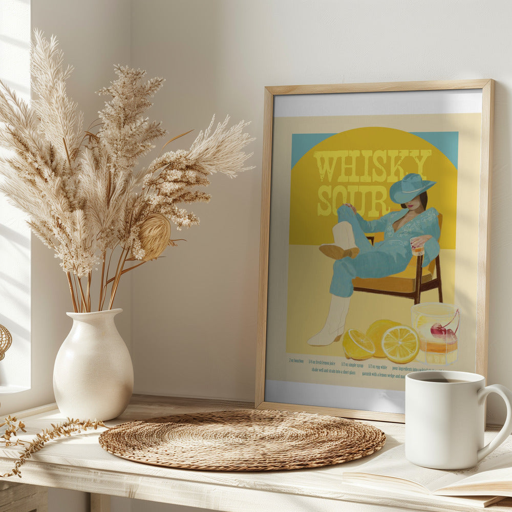 Jlr Cocktails Whiskysour Copy - Stretched Canvas, Poster or Fine Art Print I Heart Wall Art