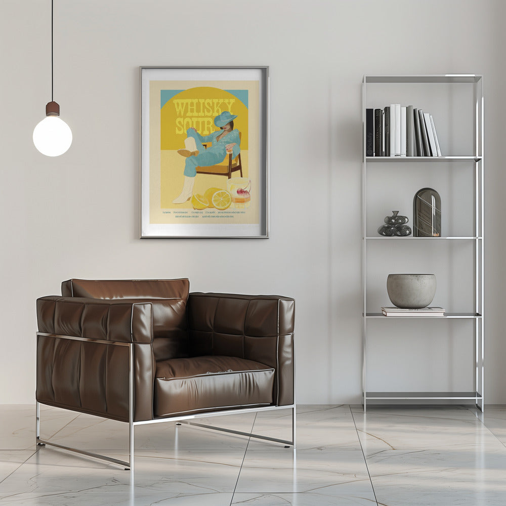 Jlr Cocktails Whiskysour Copy - Stretched Canvas, Poster or Fine Art Print I Heart Wall Art