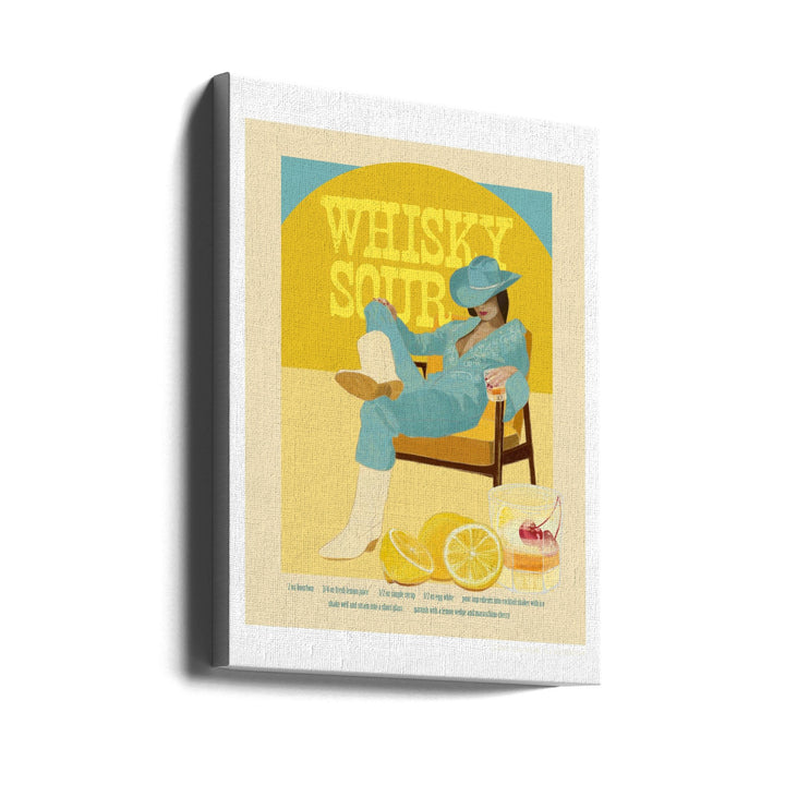 Jlr Cocktails Whiskysour Copy - Stretched Canvas, Poster or Fine Art Print I Heart Wall Art