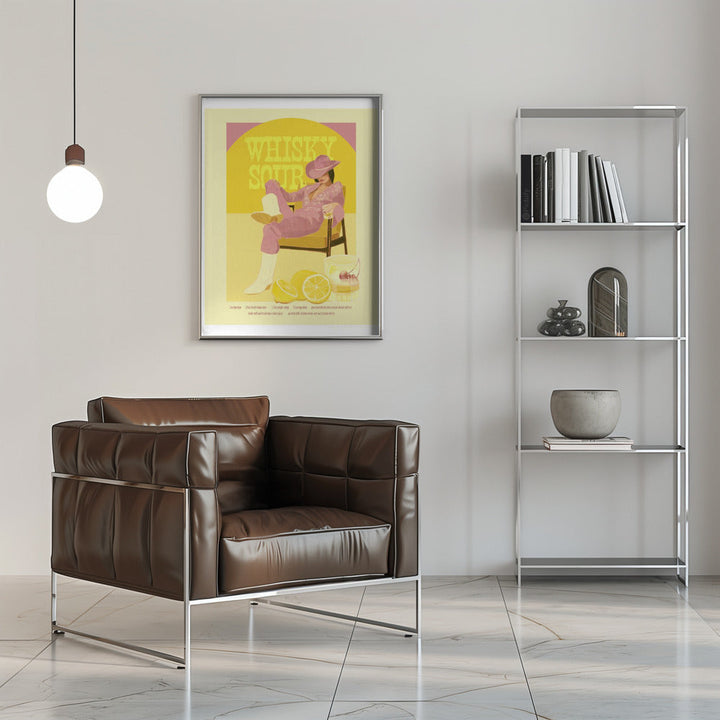 Jlr Whiskysour Pink Copy - Stretched Canvas, Poster or Fine Art Print I Heart Wall Art