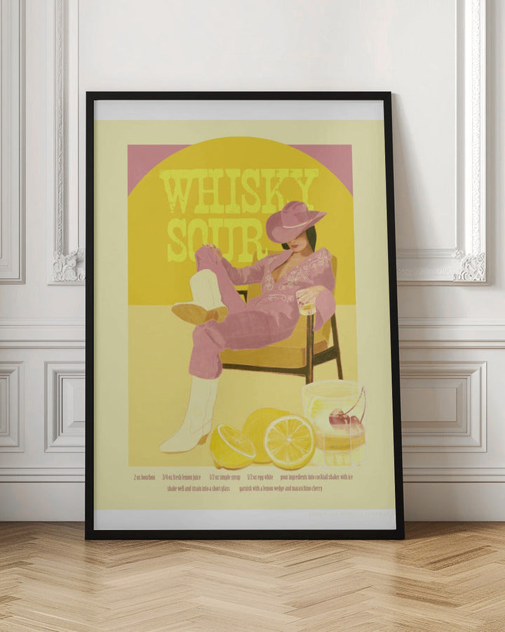 Jlr Whiskysour Pink Copy - Stretched Canvas, Poster or Fine Art Print I Heart Wall Art