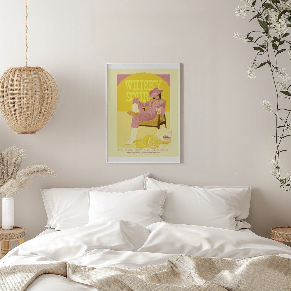 Jlr Whiskysour Pink Copy - Stretched Canvas, Poster or Fine Art Print I Heart Wall Art