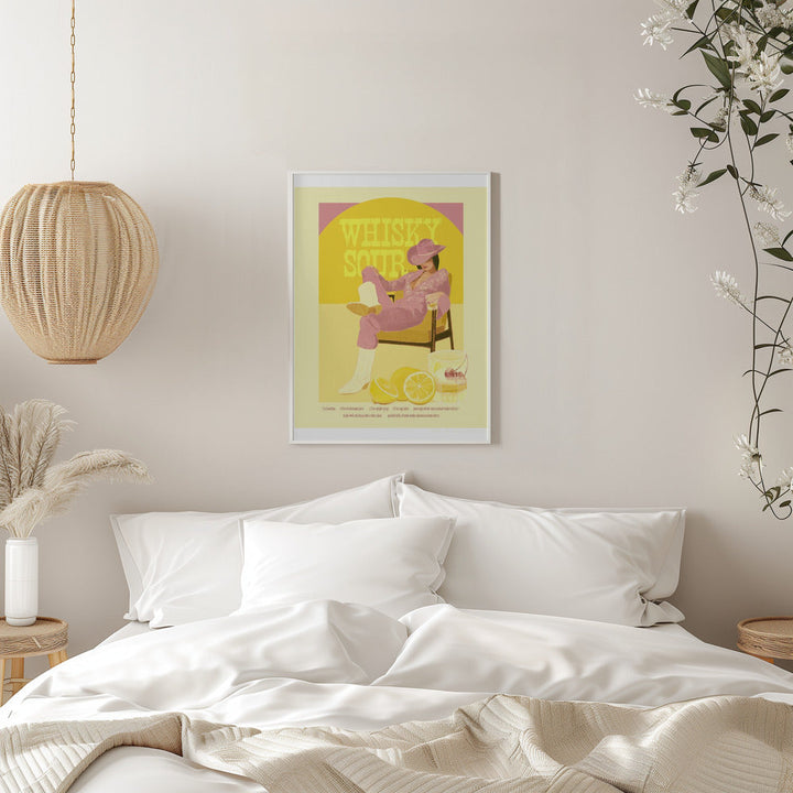 Jlr Whiskysour Pink Copy - Stretched Canvas, Poster or Fine Art Print I Heart Wall Art