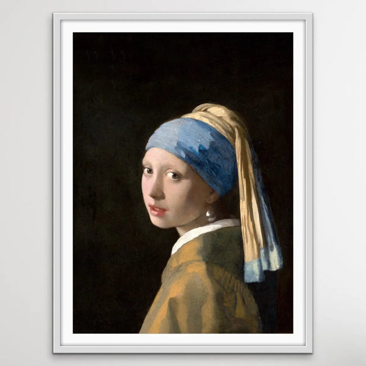 Johannes Vermeer’s Girl with a Pearl Earring (c1665) - Adapted Print of Original Painting - I Heart Wall Art