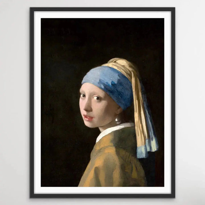 Johannes Vermeer’s Girl with a Pearl Earring (c1665) - Adapted Print of Original Painting - I Heart Wall Art