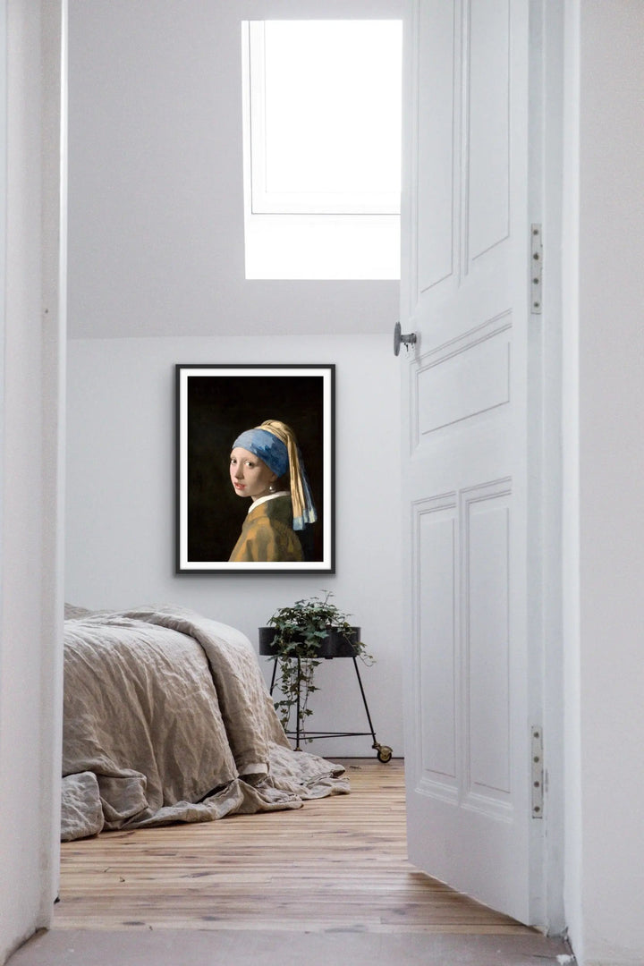 Johannes Vermeer’s Girl with a Pearl Earring (c1665) - Adapted Print of Original Painting - I Heart Wall Art