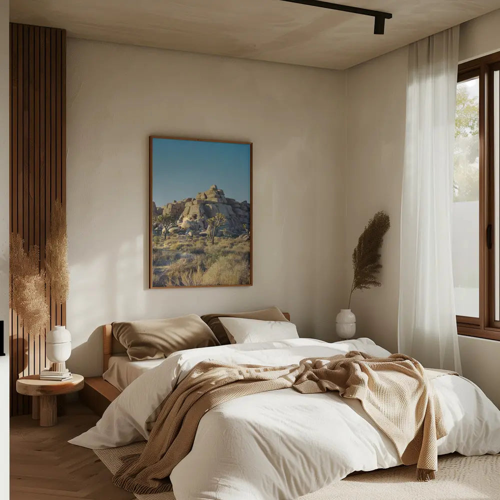 Joshua Tree Sunset - Stretched Canvas, Poster or Fine Art Print I Heart Wall Art