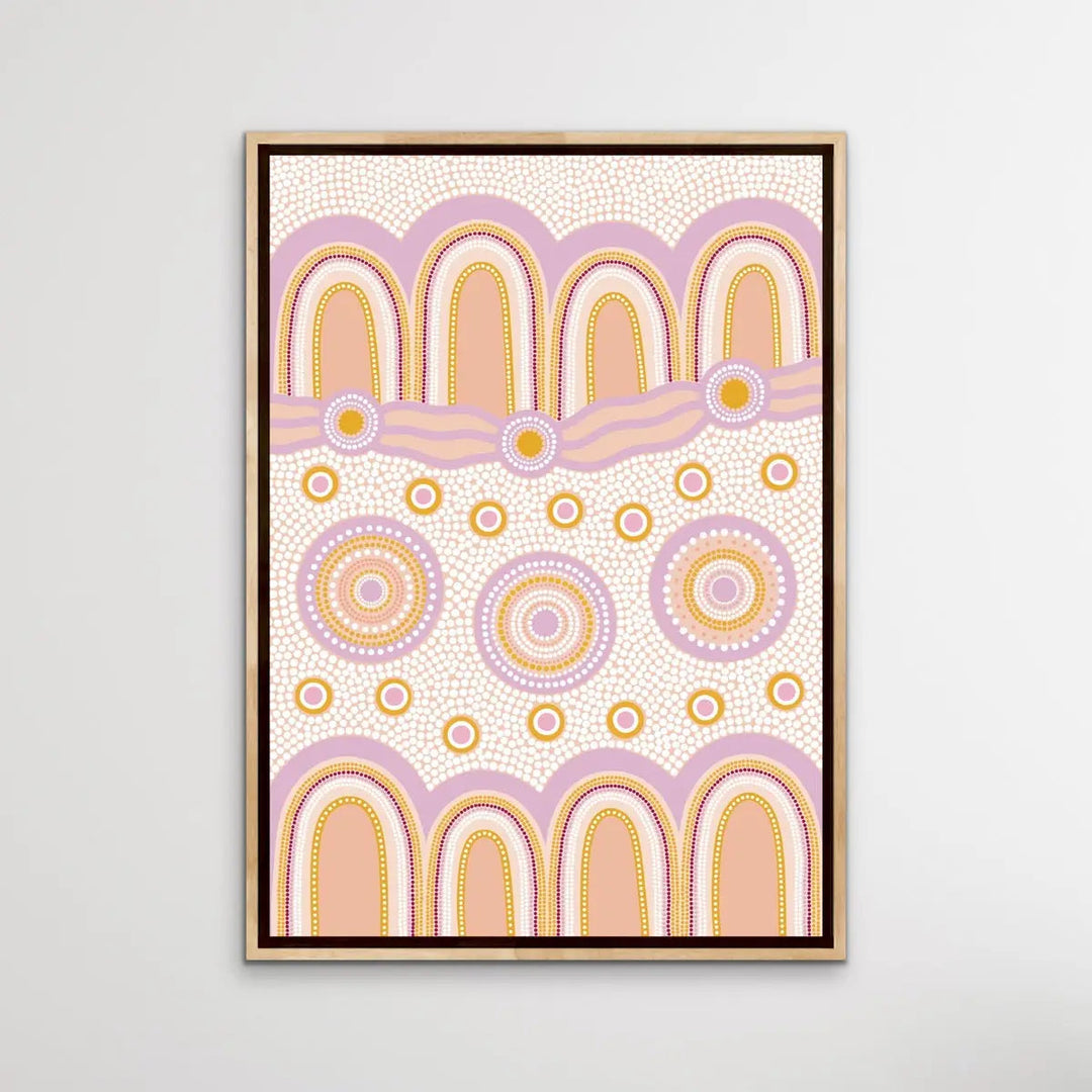 Journey Purple - Edition One, Part One- Aboriginal Art Print by Sherri Cummins - I Heart Wall Art