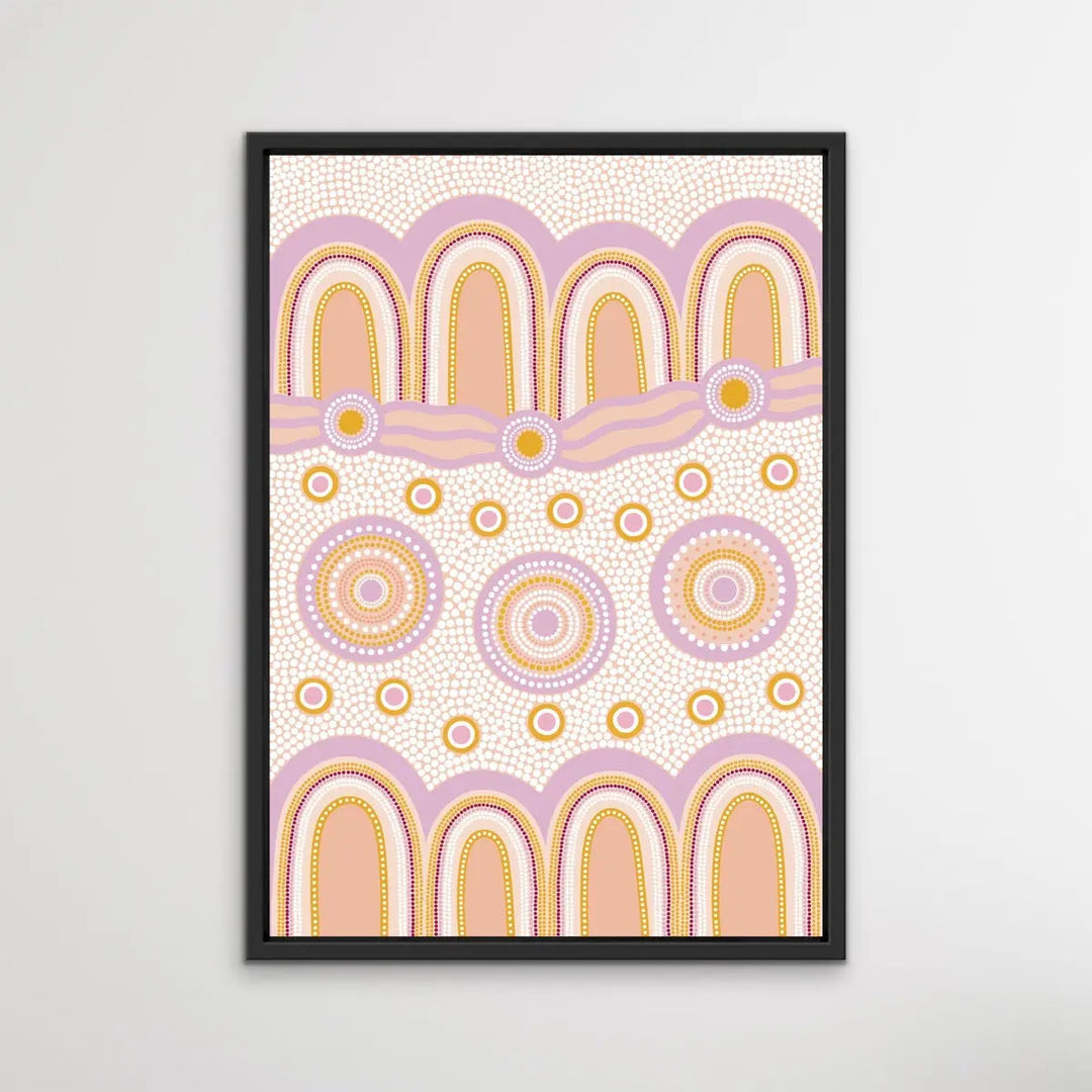 Journey Purple - Edition One, Part One- Aboriginal Art Print by Sherri Cummins - I Heart Wall Art