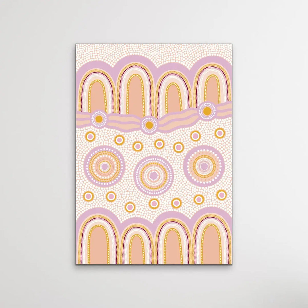 Journey Purple - Edition One, Part One- Aboriginal Art Print by Sherri Cummins - I Heart Wall Art