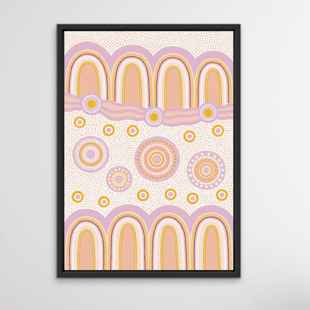Journey Purple - Edition One, Part Two- Aboriginal Art Print by Sherri Cummins - I Heart Wall Art