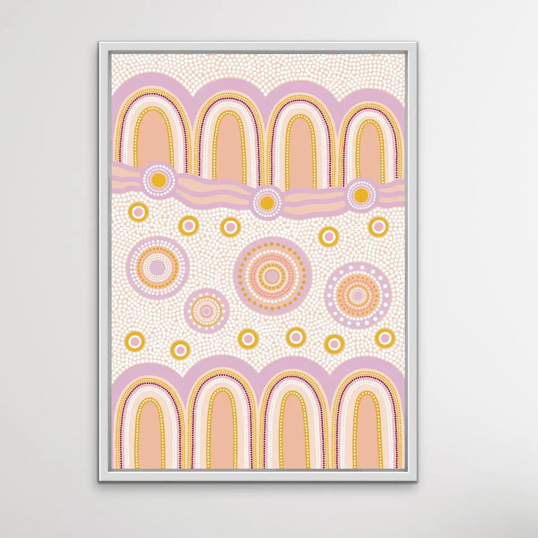 Journey Purple - Edition One, Part Two- Aboriginal Art Print by Sherri Cummins - I Heart Wall Art