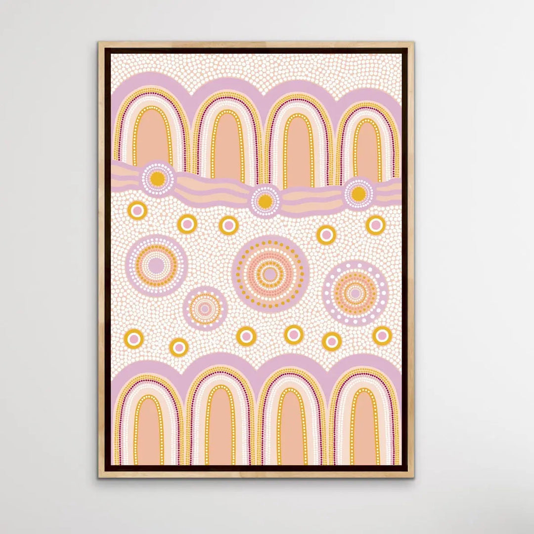 Journey Purple - Edition One, Part Two- Aboriginal Art Print by Sherri Cummins - I Heart Wall Art