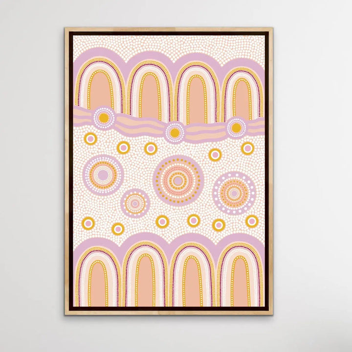 Journey Purple - Edition One, Part Two- Aboriginal Art Print by Sherri Cummins - I Heart Wall Art