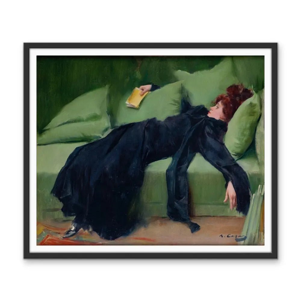 Jove Decadent - (The Young Decadent) - Ramon Casas - Vintage Art Print as Canvas or Paper Print - I Heart Wall Art - Poster Print, Canvas Print or Framed Art Print