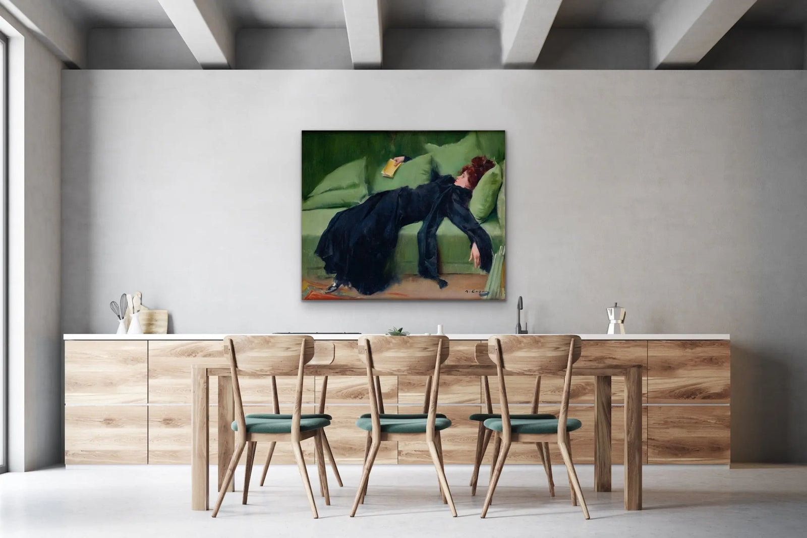 Jove Decadent - (The Young Decadent) -  Ramon Casas - Vintage Art Print as Canvas or Paper Print I Heart Wall Art Australia 