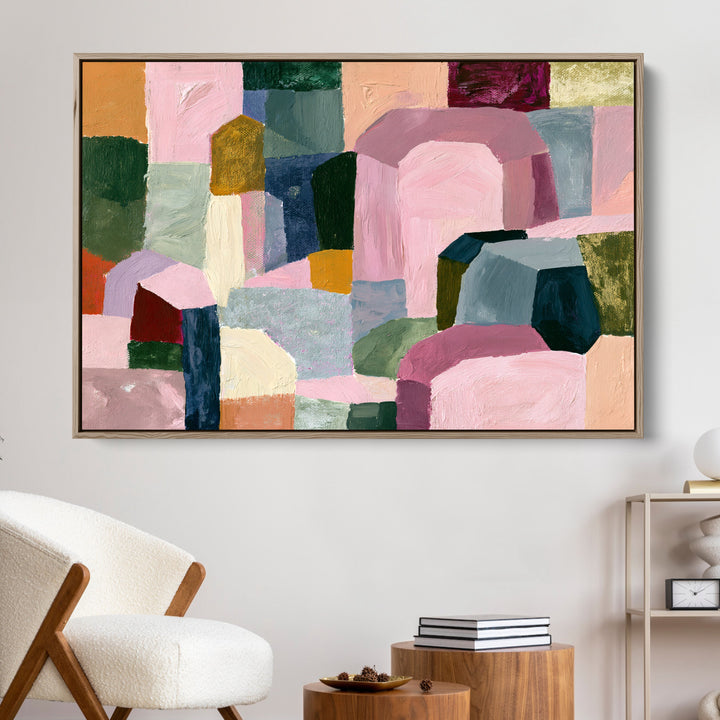 xxxx by IHeartStudio - Colourful Geometric Canvas Print